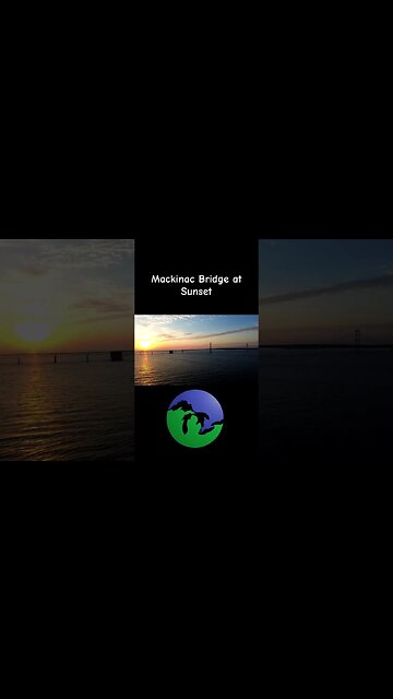 #mackinacbridge at #sunset