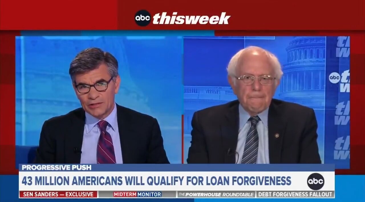 Bernie Sanders Applauds Biden's Student Loan Handout