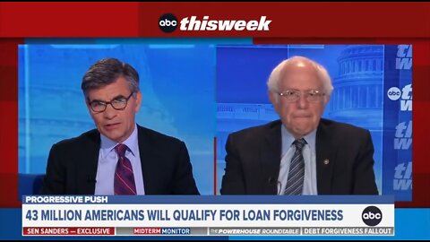 Bernie Sanders Applauds Biden's Student Loan Handout