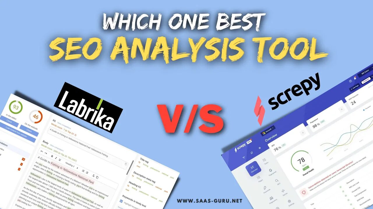 Labrika vs Screpy [ Review & Lifetime Deal] | Which One is Best SEO Analysis Tool?