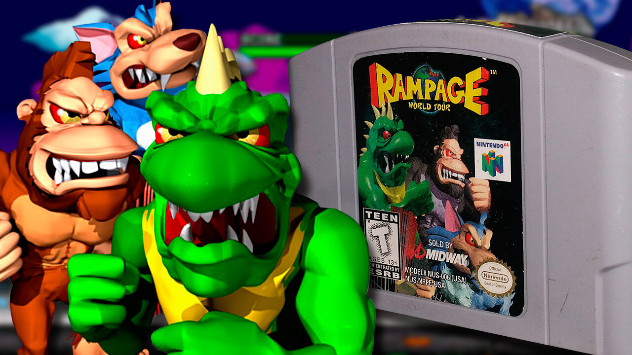 GAMEEXTV - retroautopsia de RAMPAGE WORLD TOUR para el NINTENDO 64