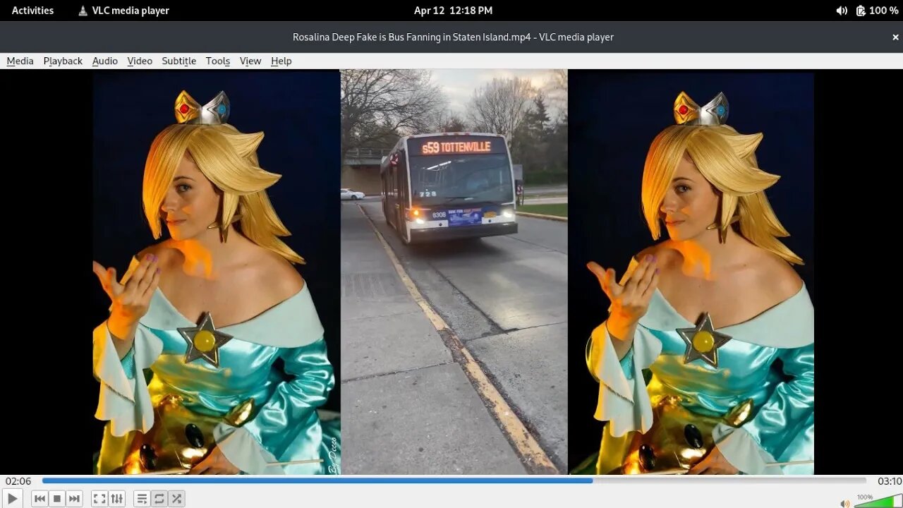 Rosalina Deep Fake is Bus Fanning in Staten Island🧐🧐🧐😀😀😀❤️❤️