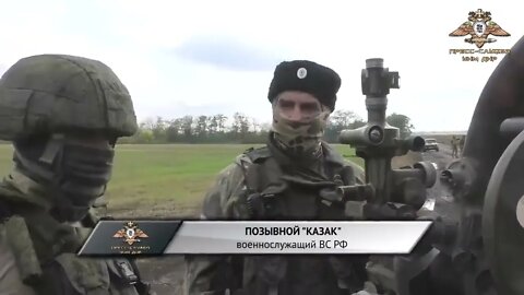 Russian artillery suppresses the Nazis in the Maryinsky direction