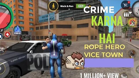 JUST CRIME IN CITY IN ROPE HERO VICE TOWN || RAMRAJ GAMING || ROPE HERO VCE TOWN