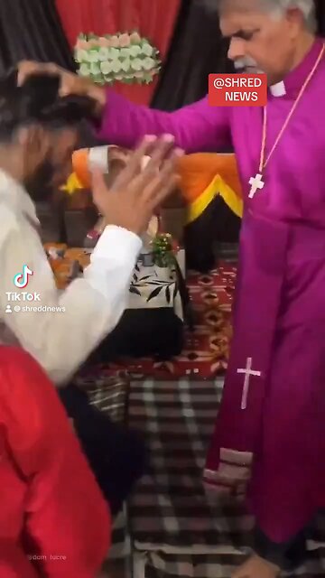 Indian Baptism Ceremony Causes Participant to Go Into Shaking Frenzy