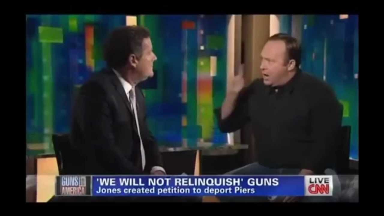 Alex Jones on Piers Morgan crazy gun owner rant