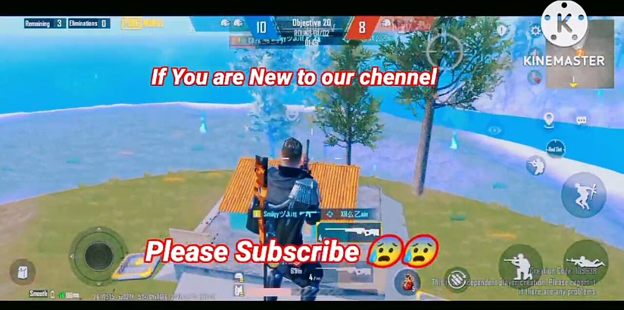 PUBG MOBILE PLAYING EASY PARKOUR MAP