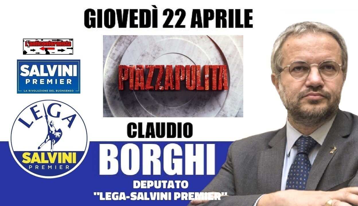 🔴 Interventi dell'On. Claudio Borghi ospite nella trasmissione "Piazza Pulita" del 22/04/2021.