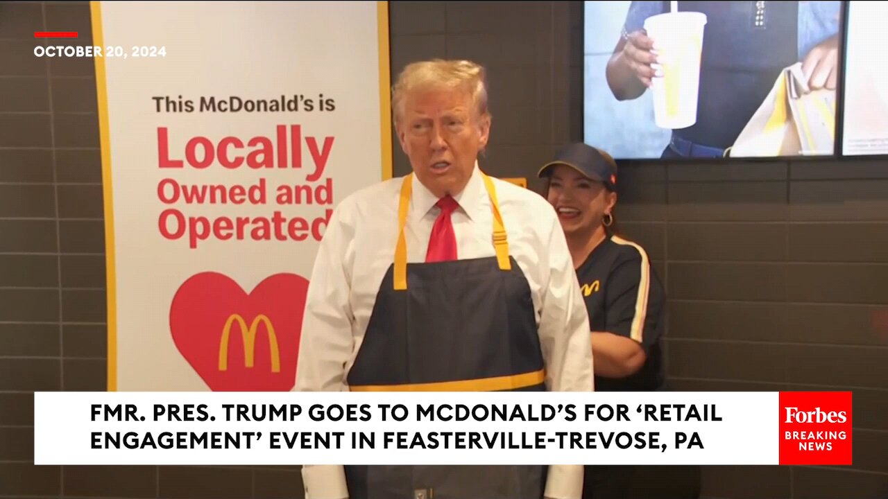 BRAKING NEWS: Trump Goes To Pennsylvania McDonald's Looking For A Job