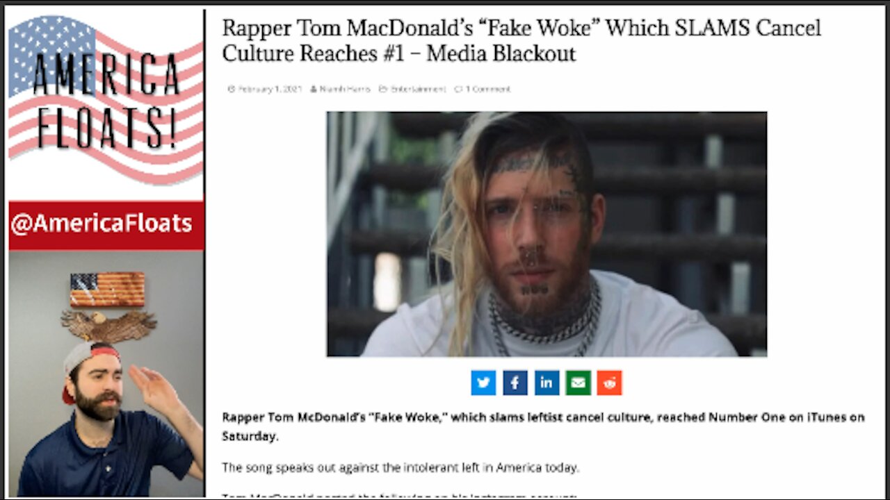 Tom MacDonald's "Fake Woke" #1 ALL CHARTS - Culture War Update!