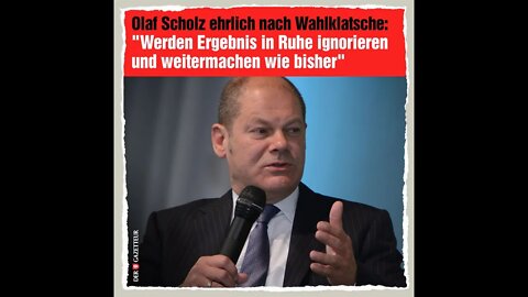 Scholz nennt Geimpfte Versuchskaninchen!