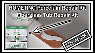 HOMETING Porcelain Repair Kit, Ceramic, Fiberglass, Tub, Shower, Sink, Toilet Repair, FULL REVIEW