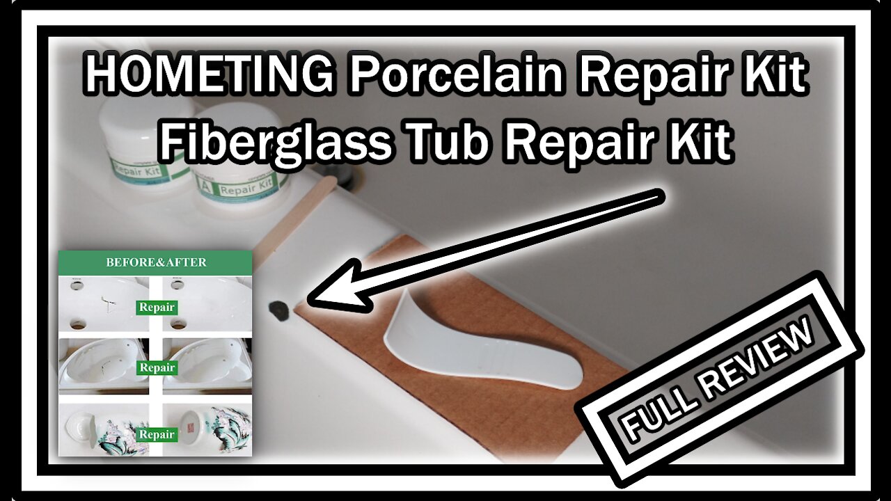 HOMETING Porcelain Repair Kit, Ceramic, Fiberglass, Tub, Shower, Sink, Toilet Repair, FULL REVIEW