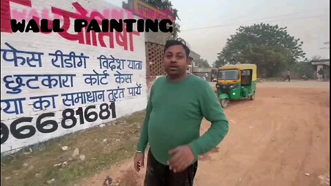 Wall painting on highway India