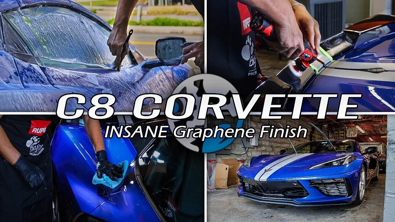 New C8 Corvette, Elkhart Lake Blue | New Car Prep + Graphene Coating! This Paint is INSANELY GLOSSY