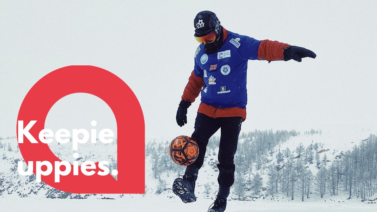 Freestyle footballer travels 50 miles across Siberian lake while doing keepie uppies