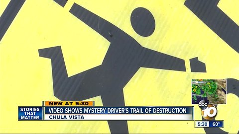 Out-of-control driver leaves streak of damage in Chula Vista