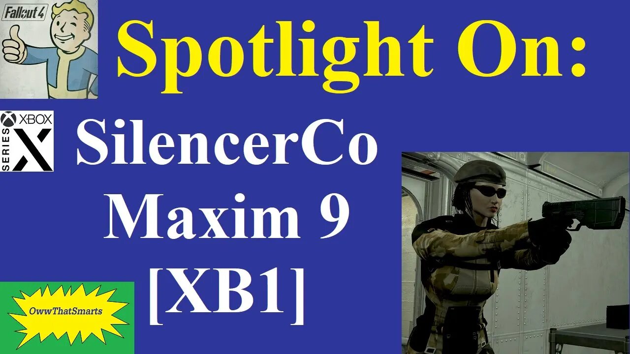 Fallout 4 (mods) - Spotlight On: SilencerCo Maxim 9 [XB1]