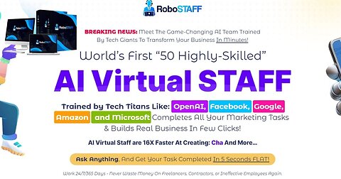 RoboSTAFF Review - Access 50 AI Virtual Staff For Online Business