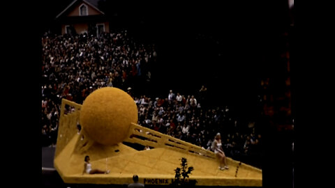 1957, TOURNAMENT OF ROSES PARADE & CLIPS FROM THE GAME