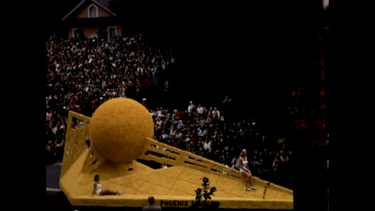 1957, TOURNAMENT OF ROSES PARADE & CLIPS FROM THE GAME