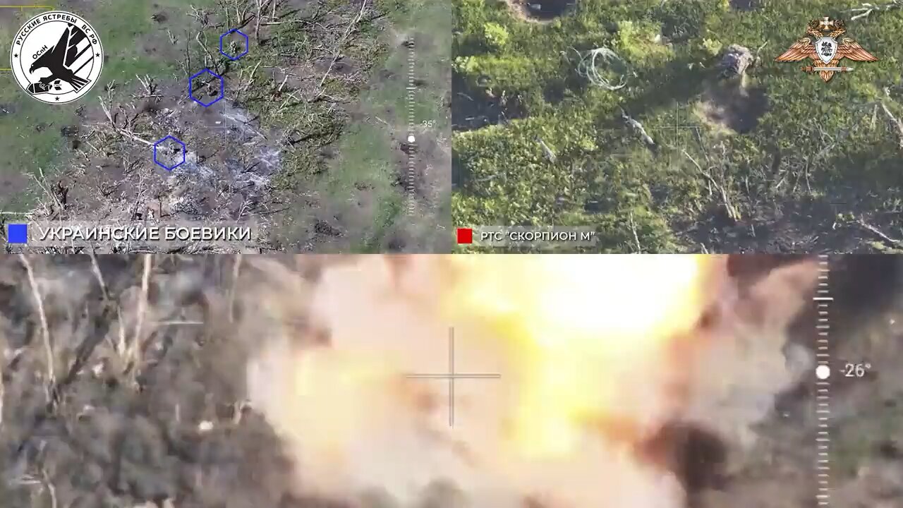 Demilitarization of AFU soldiers inside a stronghold by a suicide wheeled drone near Krasnogorovka