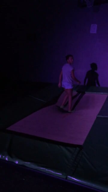 SLOW-MO BACKFLIP ON TRAMPOLINE