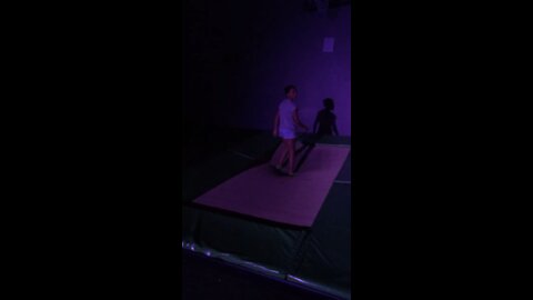 SLOW-MO BACKFLIP ON TRAMPOLINE