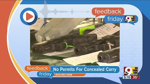 Feedback Friday: Kentucky concealed carry bill, seatbelts on schoolbuses