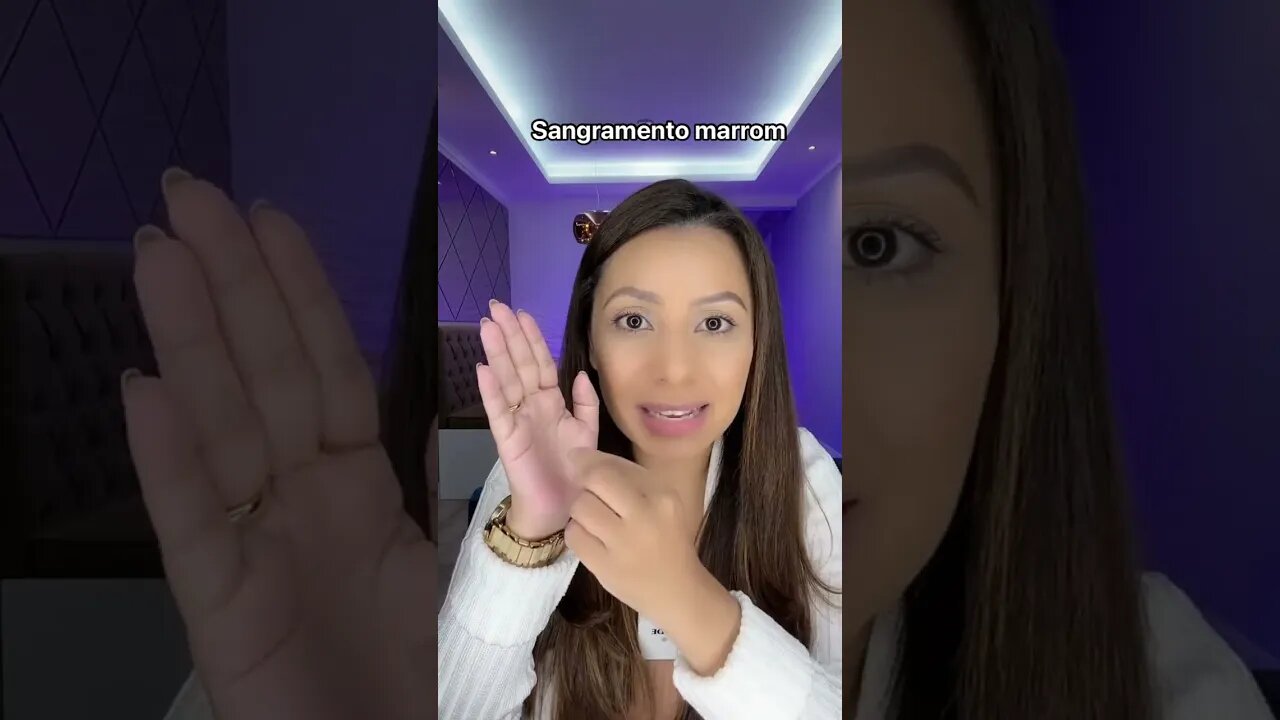 Sangramento marrom, o que significa?