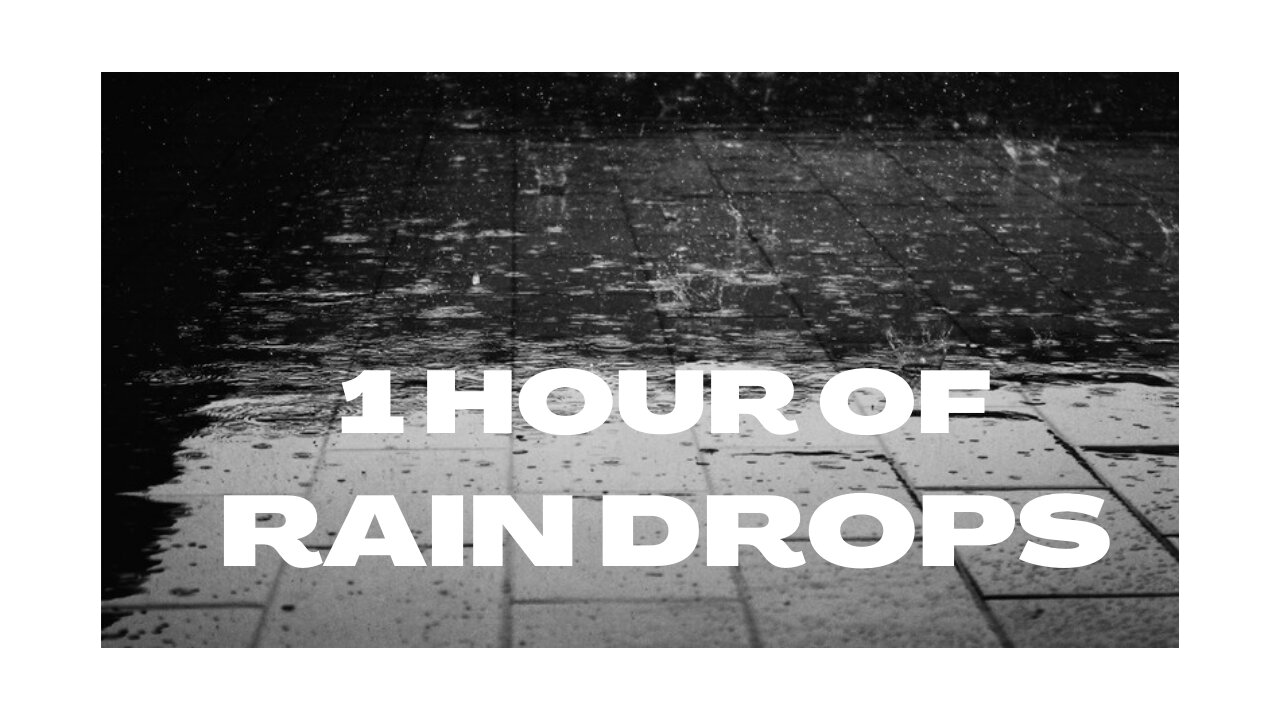 ASMR | 1 HOUR OF RAIN DROPS 💧