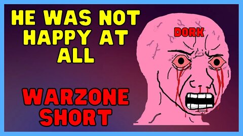 He Was Not Happy At All 😂 | Warzone Shorts #shorts