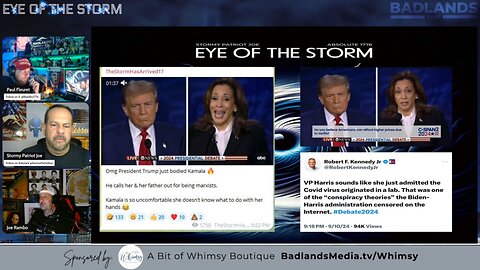 Post Debate commentary from The Eye Of The Storm