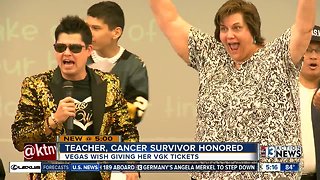 Music teacher honored by school, Vegas Wish