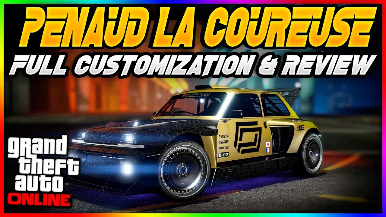 Level up Your Ride: Discover GTA 5 DLC Vehicle Customization - Penaud La Coureuse (Renault R5 Turbo)