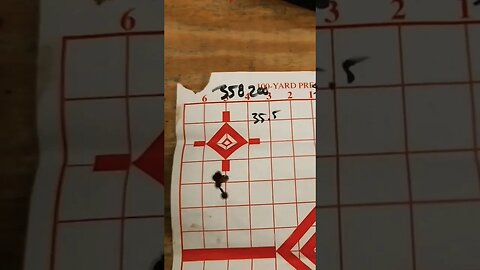 35 Remington With 35.5gr Shooters World Precision + 358200 At 50 Yards