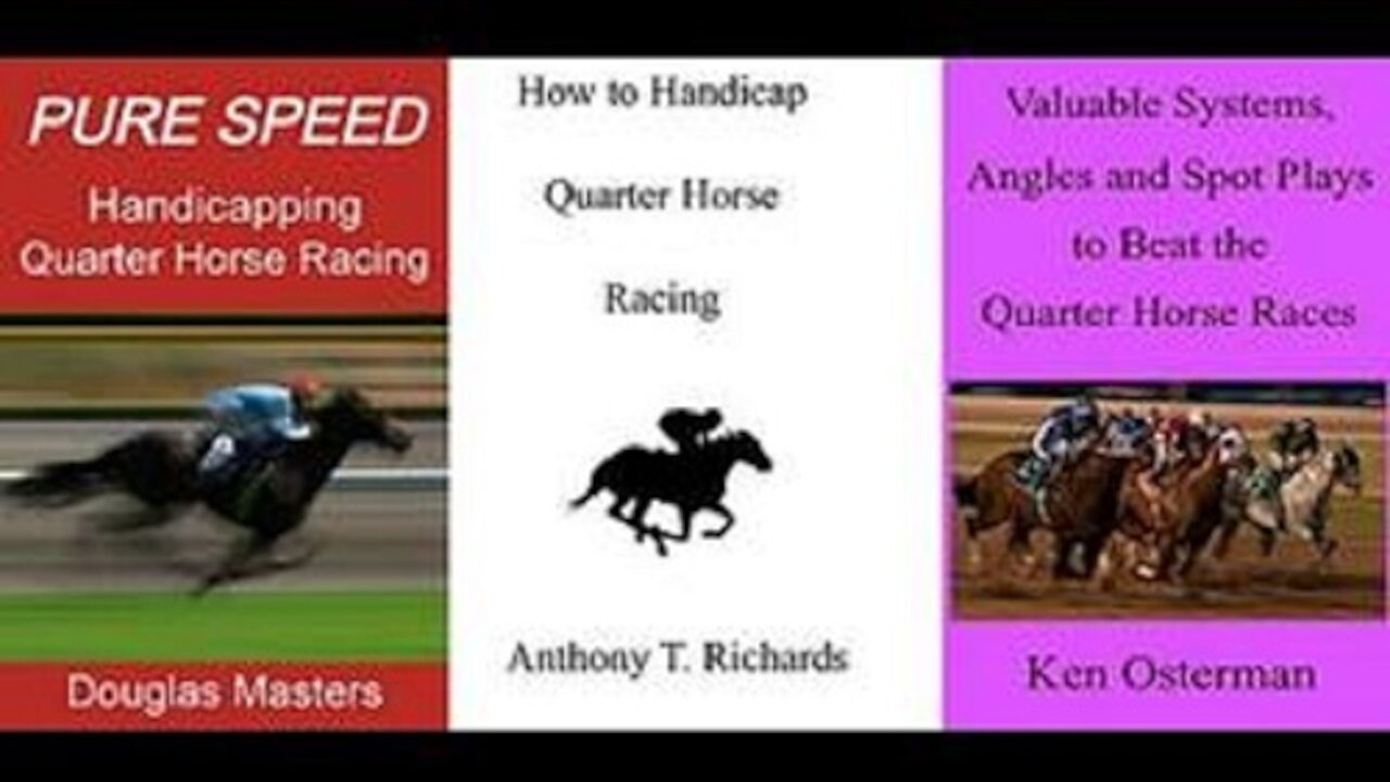 Three Books on Quarter Horse Race Handicapping from Teela Books Publishing