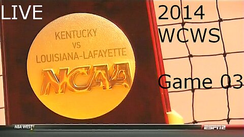 2014 Softball - WCWS - Game 03 (Live)