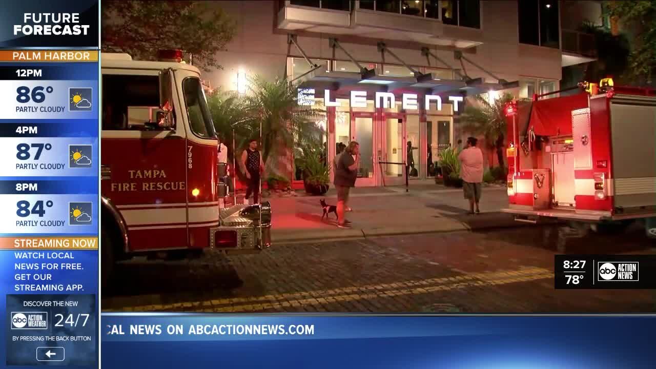 Element apartments evacuated due to flooding; cause not yet known