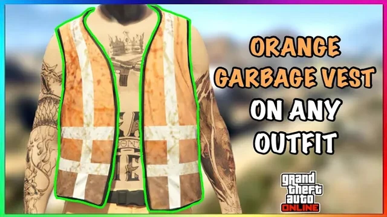 *Easy* How To Get The Orange Trash Vest On ANY Outfit (No Transfer) (GTA Online)