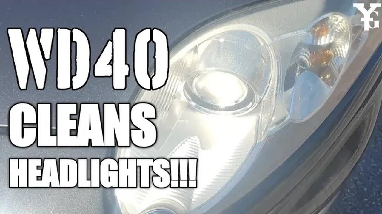 IT WORKS! WD40 CLEANS HEADLIGHTS!!!