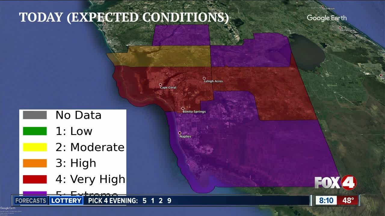 Fire danger drastically increases in Southwest Florida