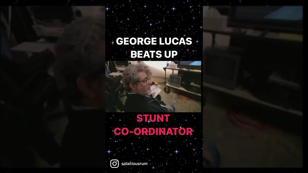 GEORGE LUCAS BEATS UP STUNT CO-ORDINATOR! #shorts