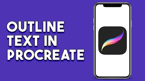How To Outline Text In Procreate