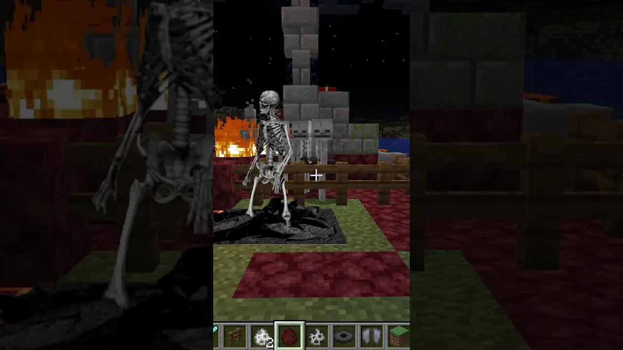 Realistic Skeleton in MineCraft 💀🦴 #YoSquad #minecraft #майнкрафт #shorts