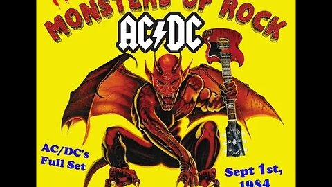 AC/DC - Monsters of Rock 84' - Karlsruhe, Germany 9-1-1984! 😎🤘