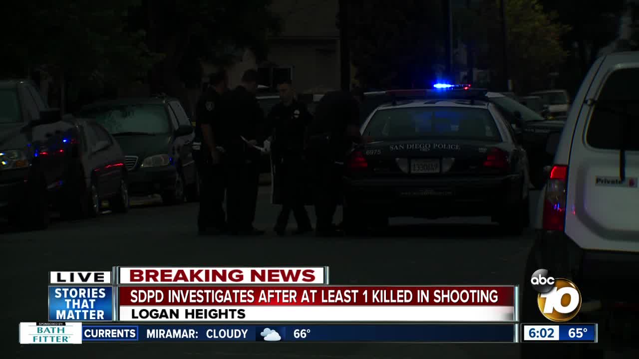 1 dead, 1 injured in shooting at Logan Heights house party