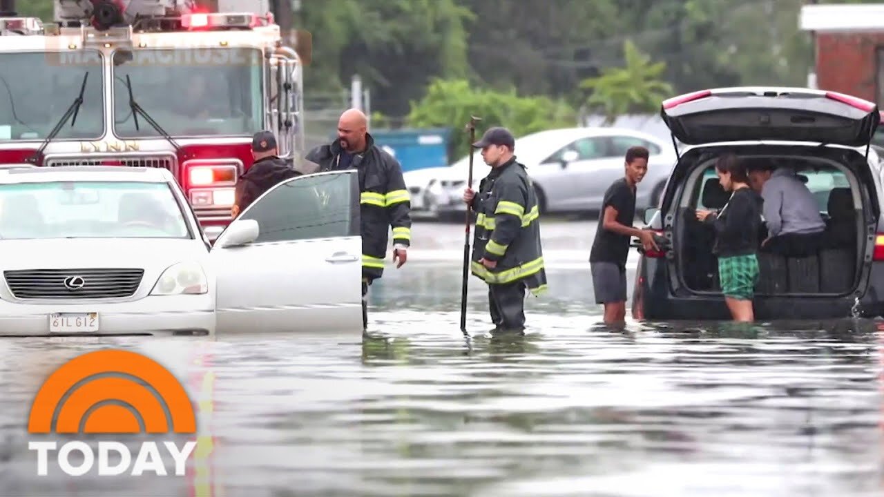 Record Heat Fuels Wildfires Out West As Northeast Suffers Flash Floods