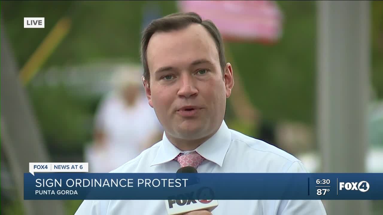 Sign Protest Live Shot