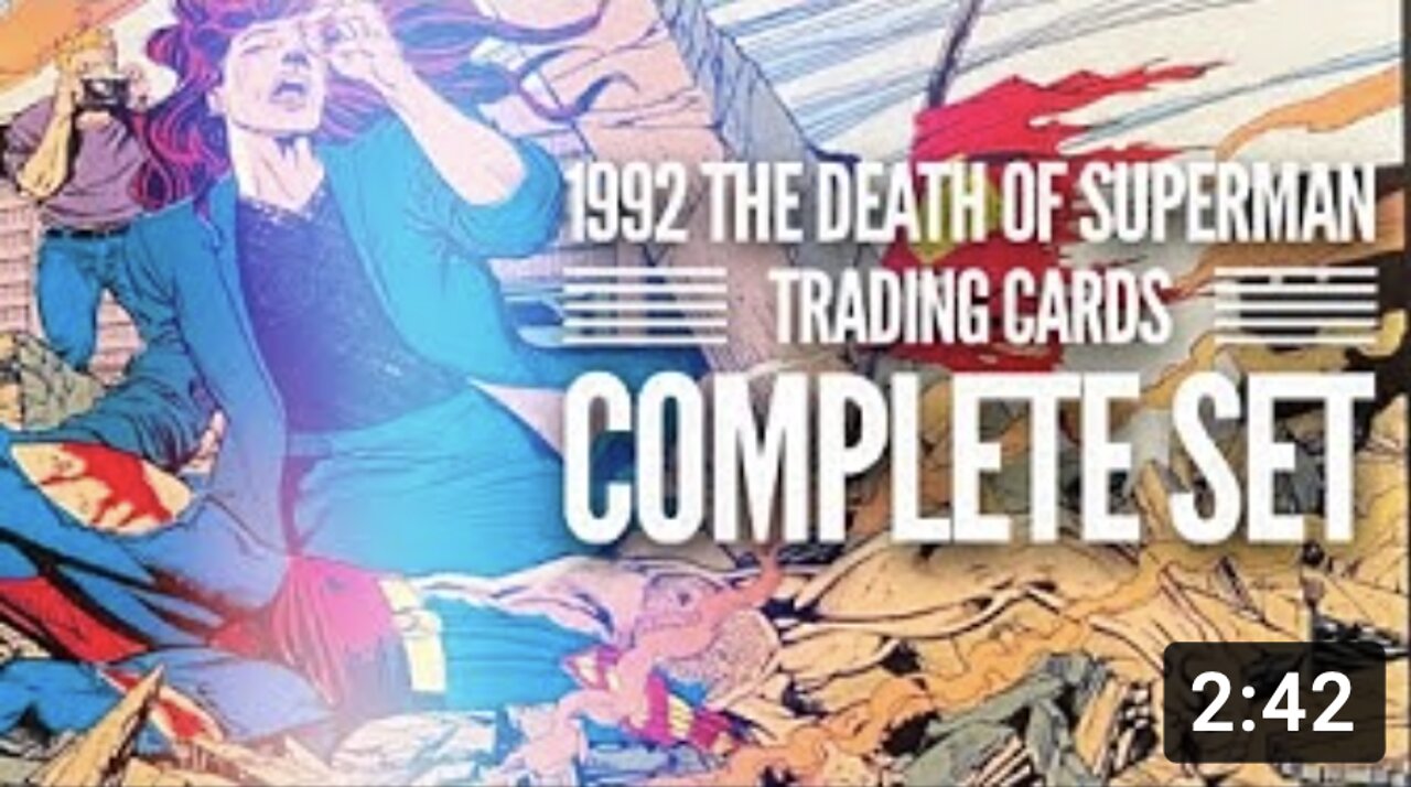 COMPLETE Death of Superman Trading Cards // Stuff I Like